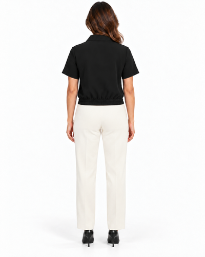 Blusa Botones Corazón Negro – espalda
