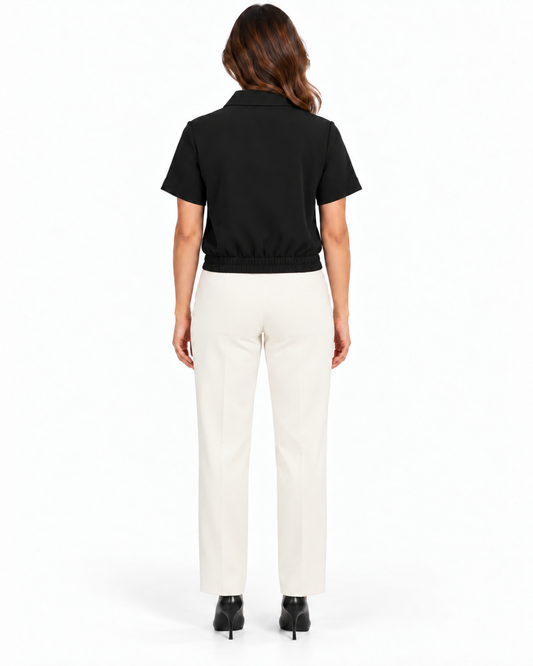 Blusa Botones Corazón Negro – espalda