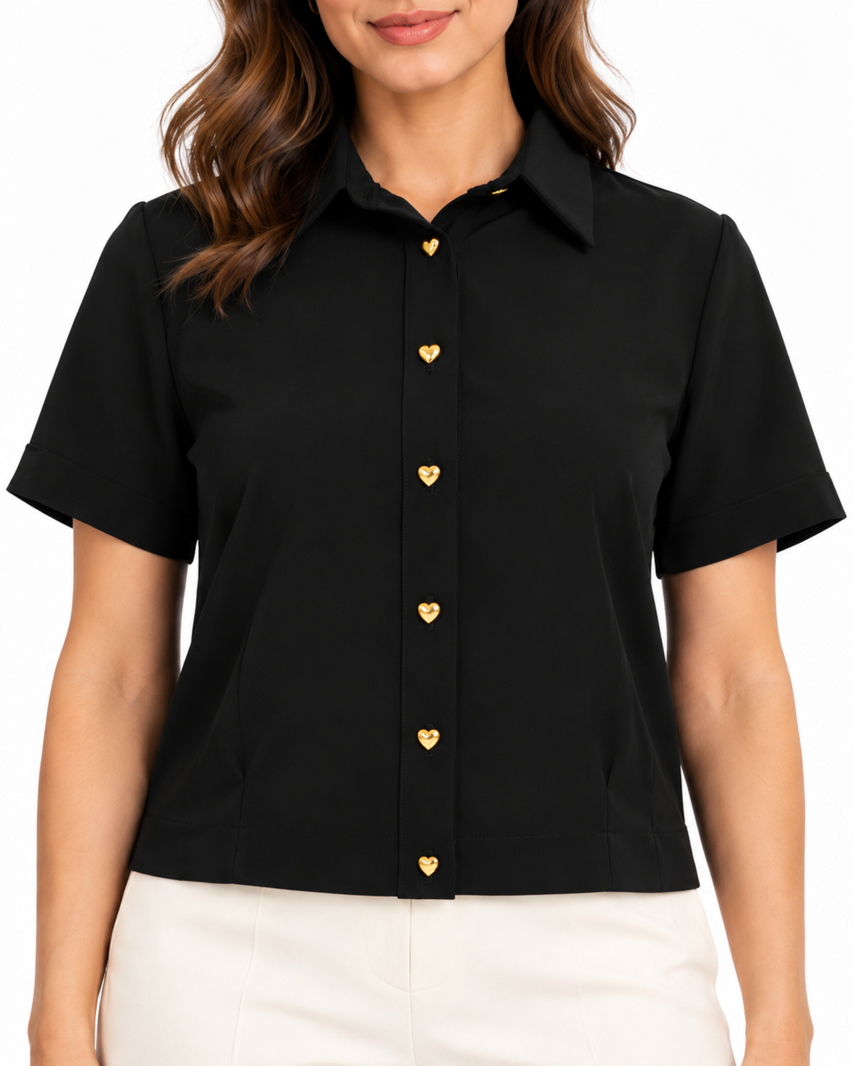 Blusa Botones Corazón