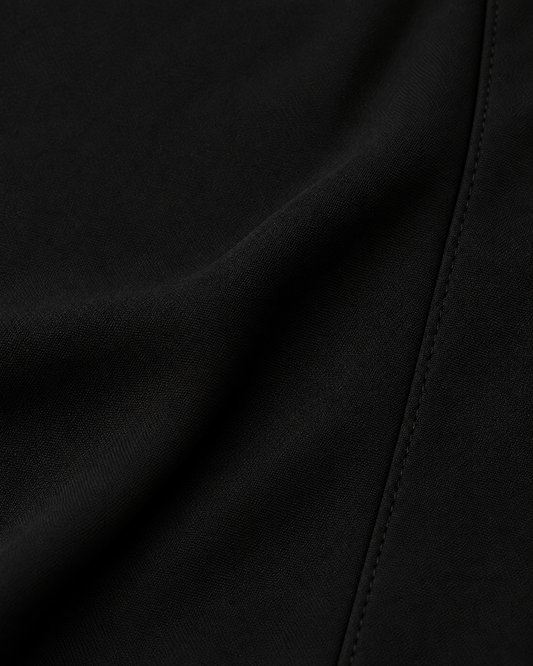 Blusa Botones Corazón Negro – detalle de tela