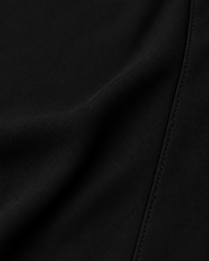 Blusa Botones Corazón Negro – detalle de tela