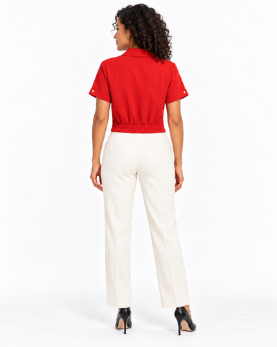 Blusa Botones Corazón Rojo – espalda
