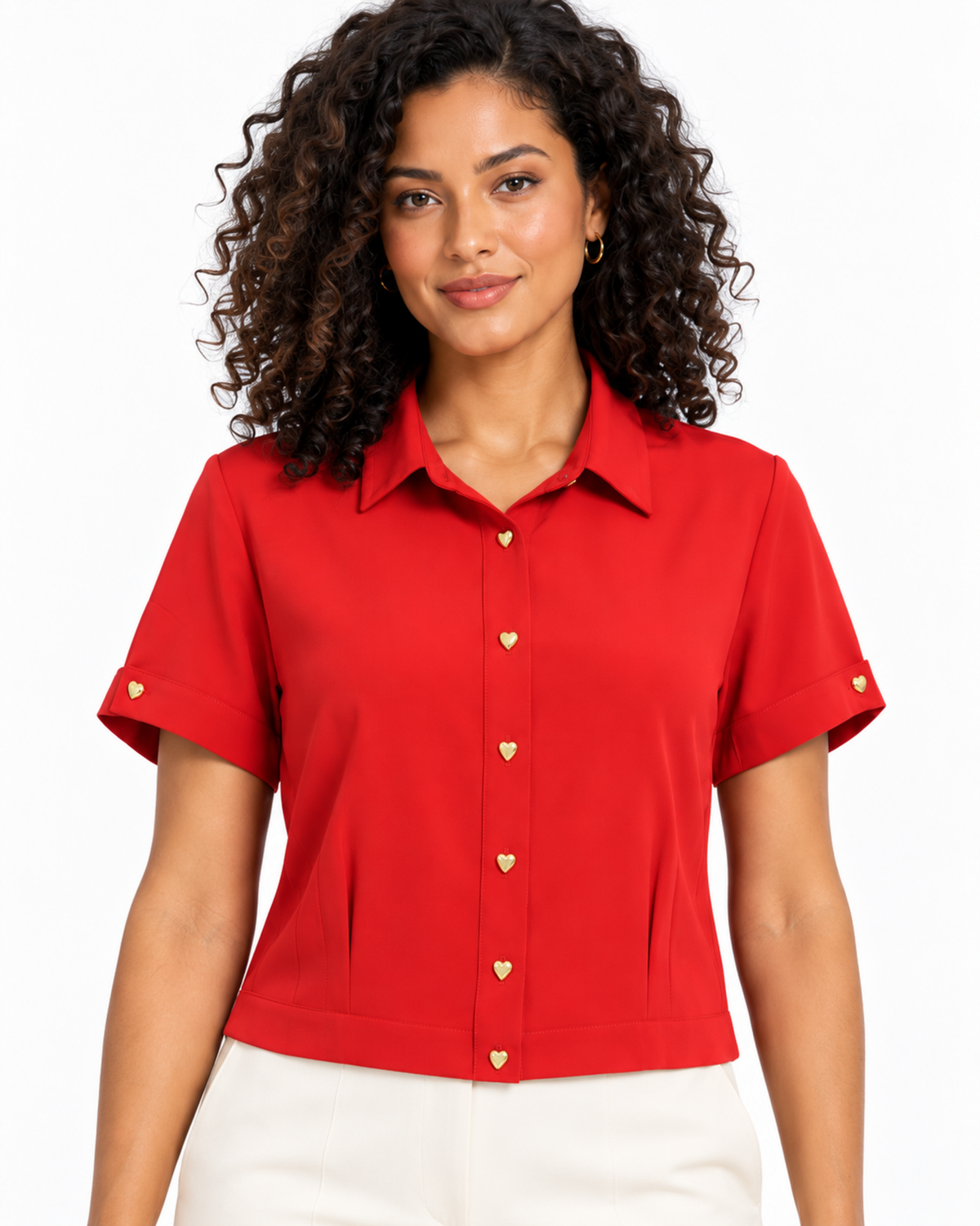 Blusa Botones Corazón