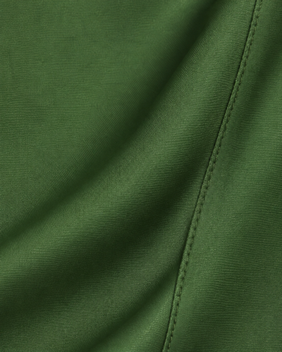 Blusa Botones Corazón Verde – detalle de tela
