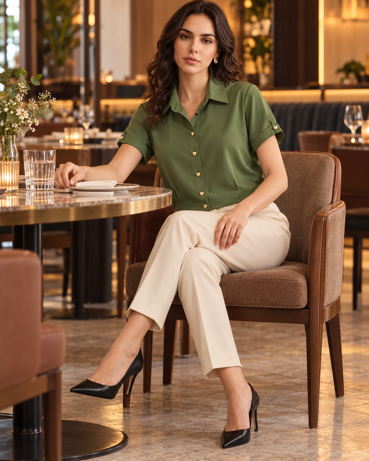 Blusa Botones Corazón