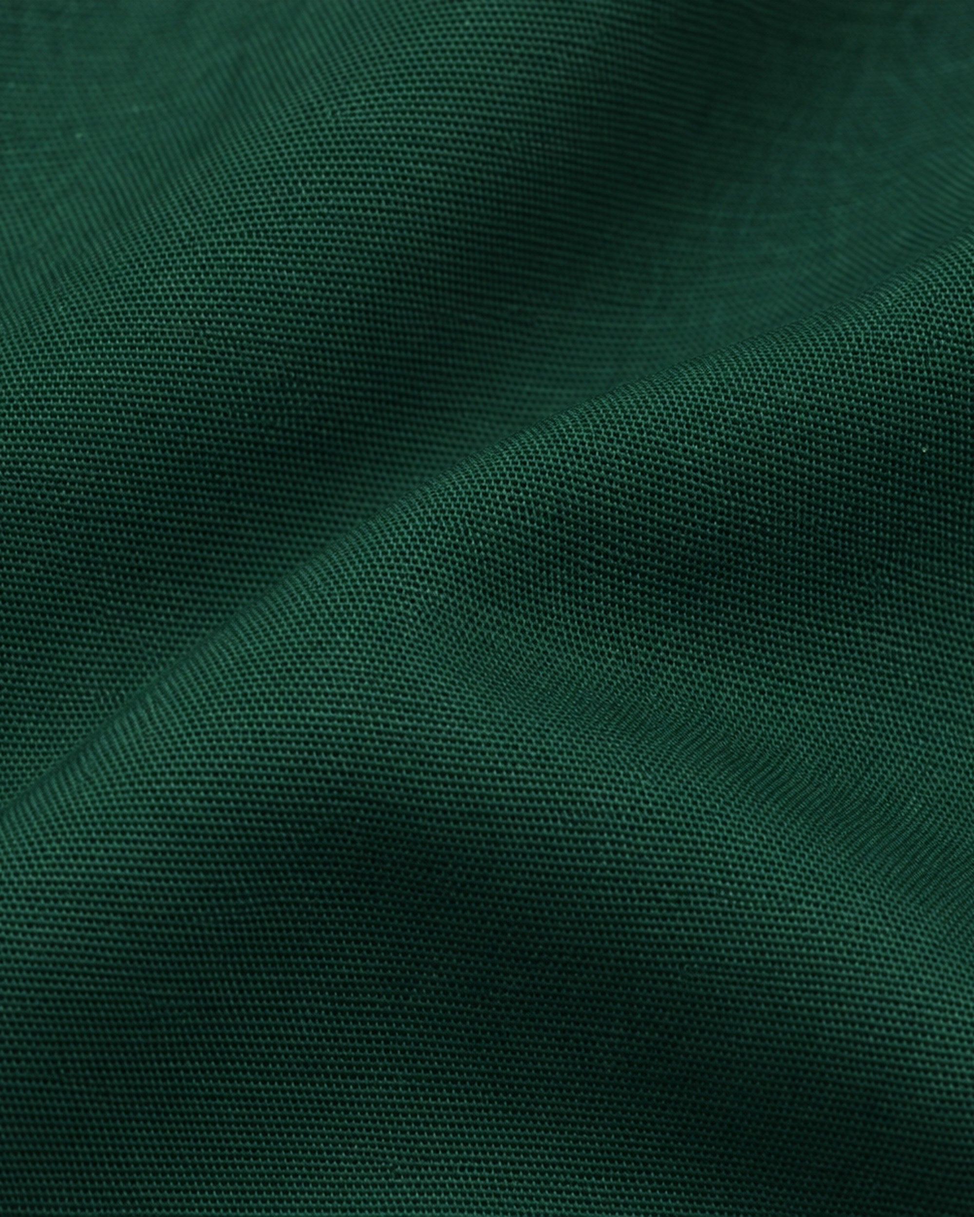 Camisera Botón Dorado Verde – detalle de tela
