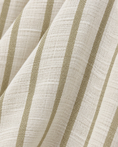 Camisera Oversize Rayas Beige – detalle de tela