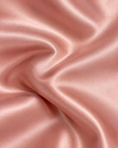 Blusa Satén Botón Joya Rosa – detalle de tela