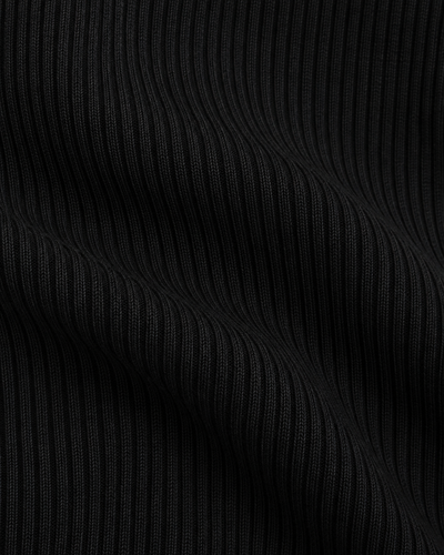 Blusa Canalé Botones Joya Negro – detalle de tela