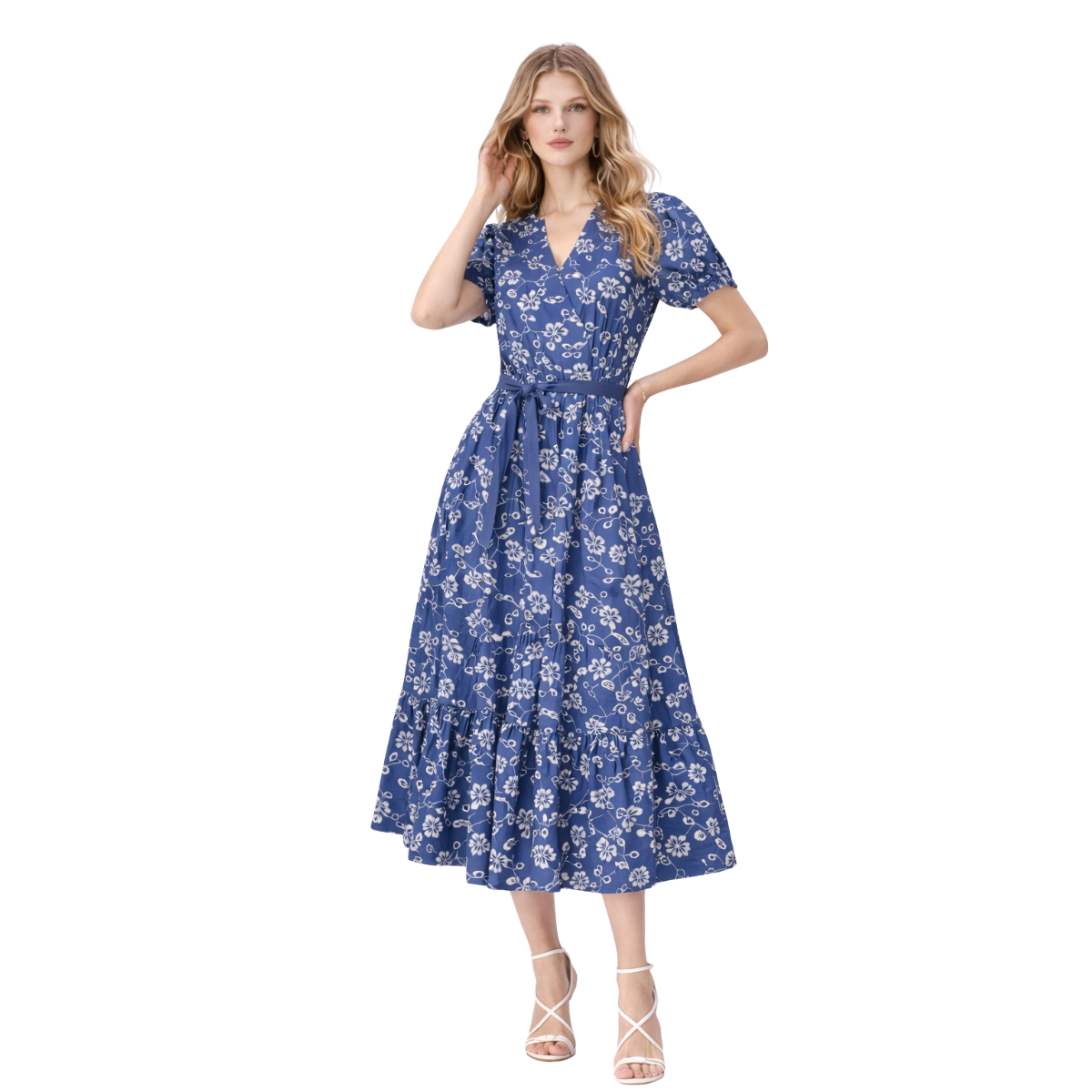 Vestido Midi Floral Romance