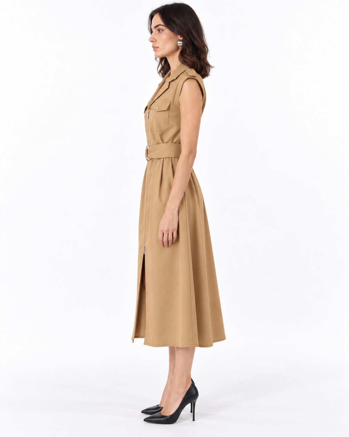 Vestido Safari Hebilla Argolla