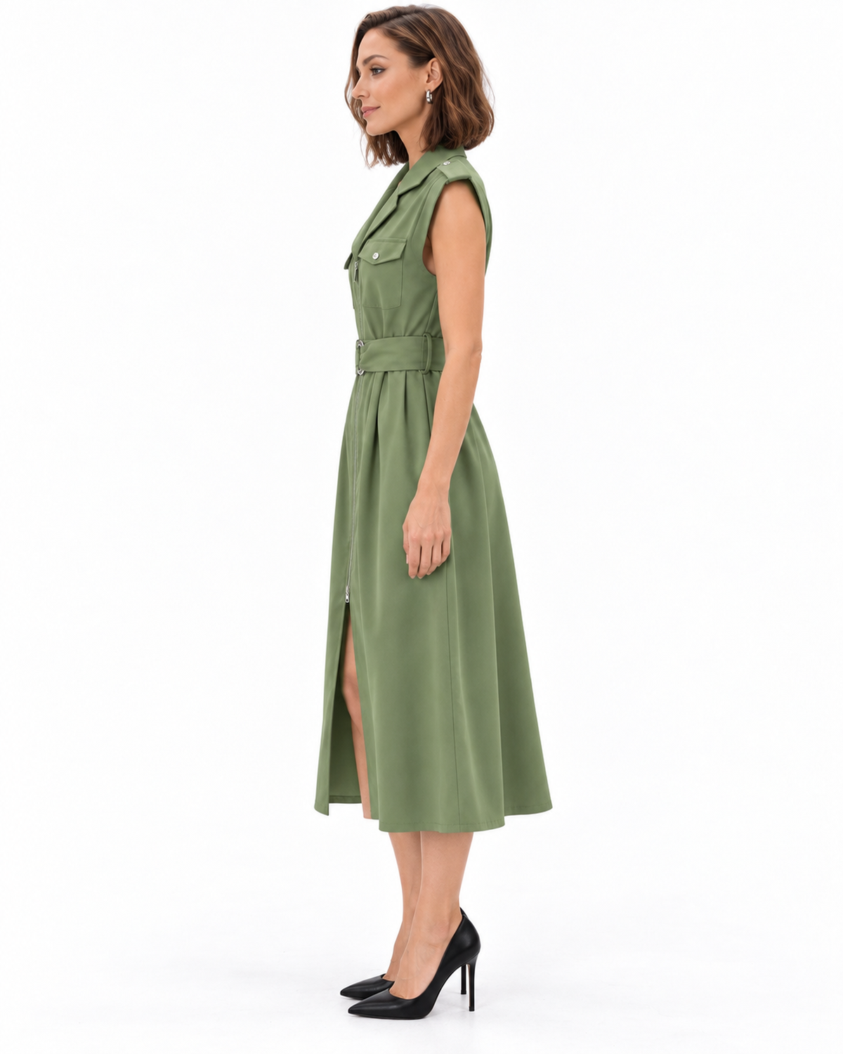 Vestido Safari Hebilla Argolla