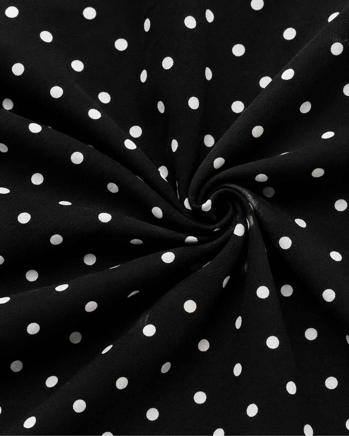 Vestido Largo Lunares Cinturón