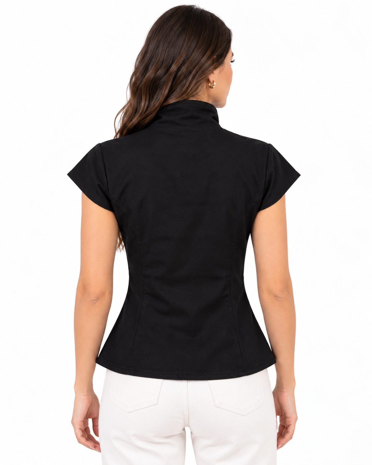 Blusa Militar Botones Metálicos