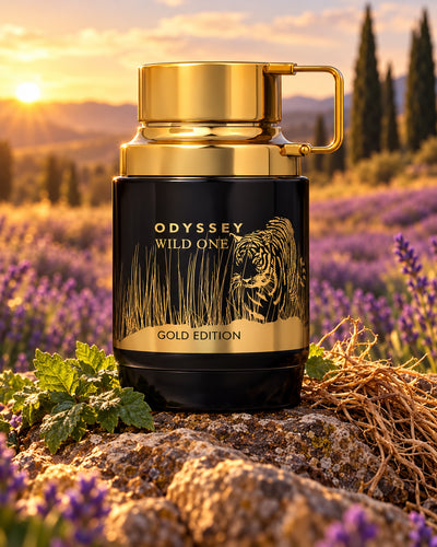 Odyssey Wild One Eau de Parfum de Armaf – paisaje inspirado en sus notas
