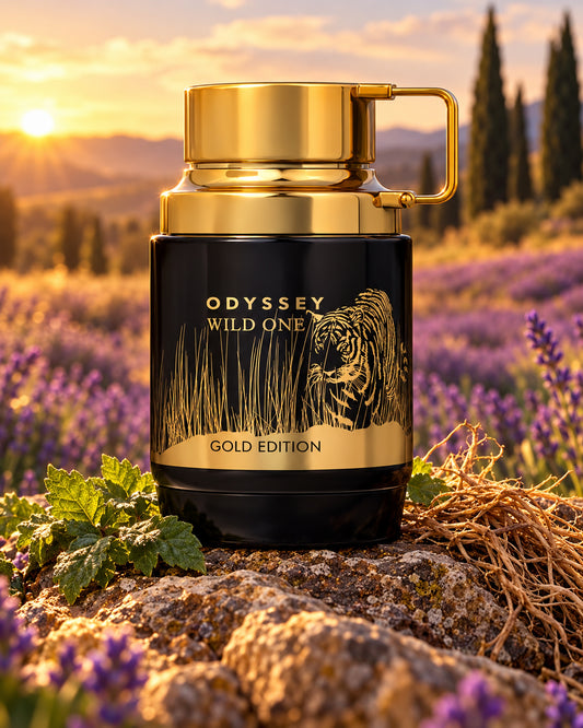 Odyssey Wild One Eau de Parfum de Armaf – paisaje inspirado en sus notas