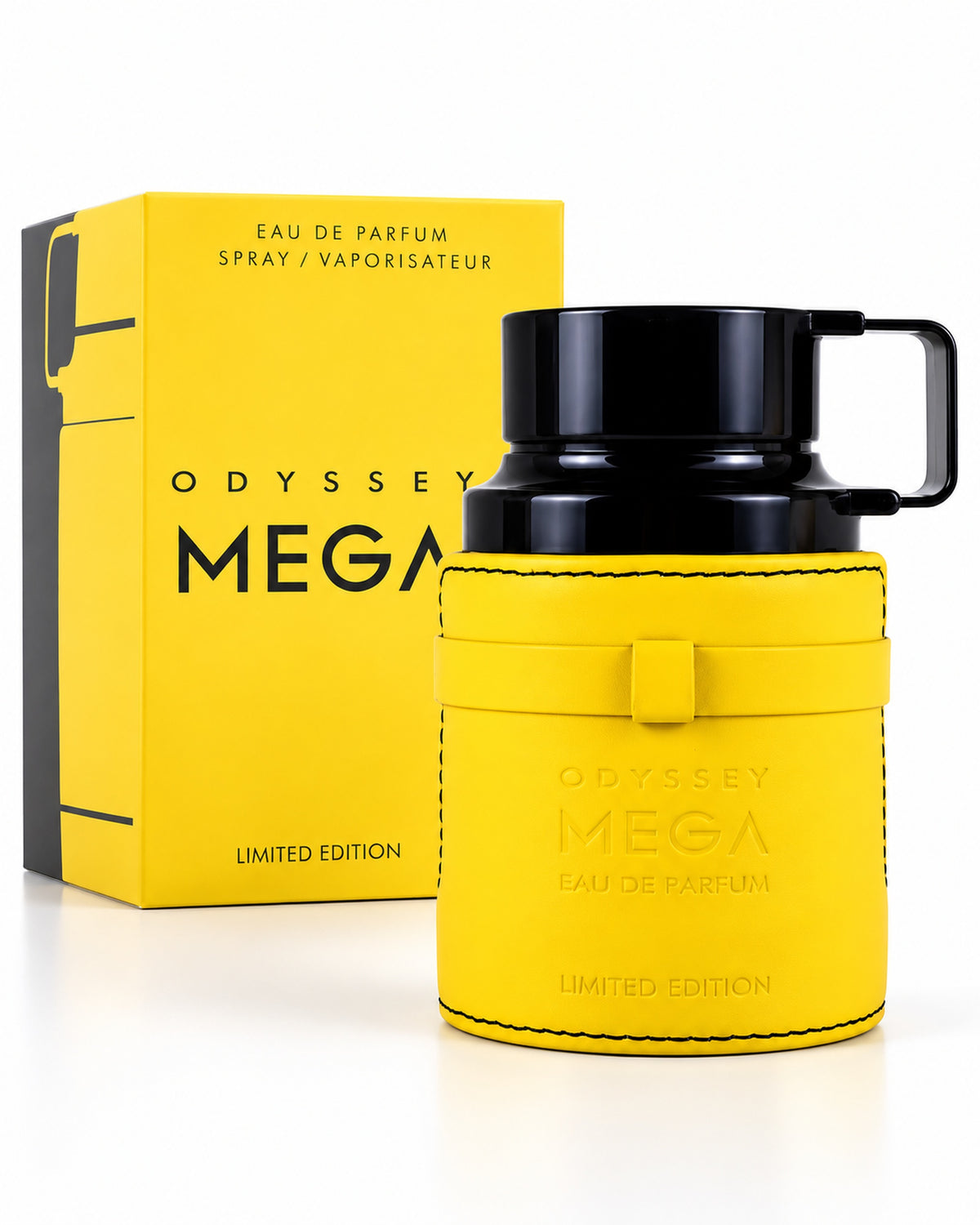 Odyssey Mega Limited Edition Eau de Parfum de Armaf – frasco con caja