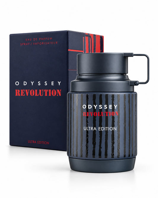 Odyssey Revolution Ultra Edition Eau de Parfum de Armaf – frasco con caja