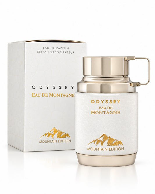 Odyssey Eau de Montagne Eau de Parfum de Armaf – frasco con caja