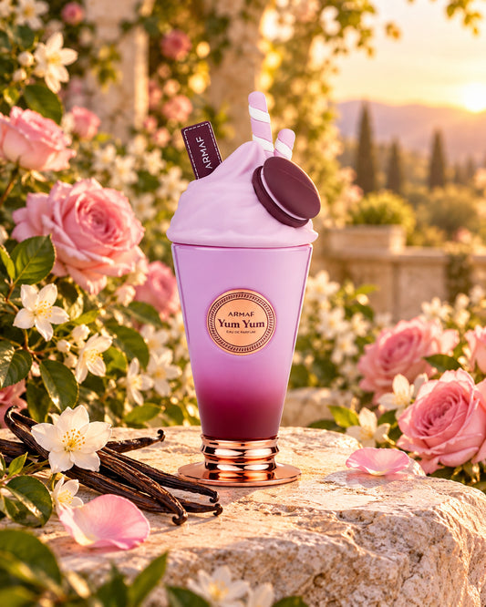 Yum Yum Eau de Parfum de Armaf – paisaje inspirado en sus notas