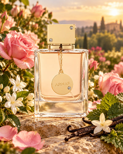 Club de Nuit Woman Eau de Parfum de Armaf – paisaje inspirado en sus notas