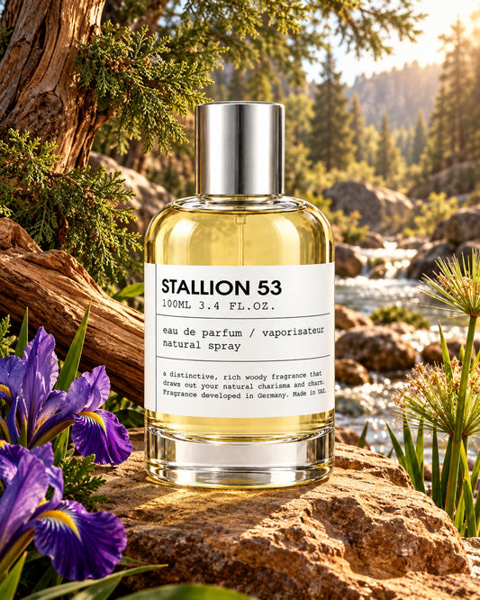 Stallion 53 Eau de Parfum de Emper – paisaje inspirado en sus notas