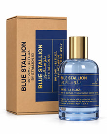Blue Stallion Eau de Parfum de Emper – frasco con caja