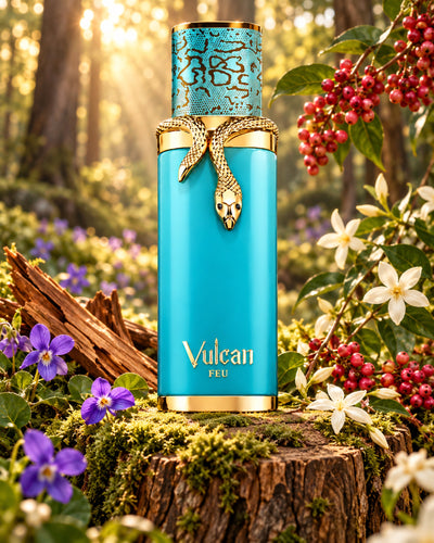 Vulcan Feu Extrait de Parfum de French Avenue – paisaje inspirado en sus notas