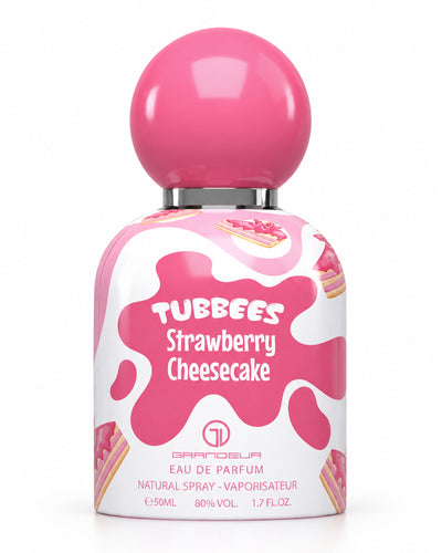Tubbees Strawberry Cheesecake Eau de Parfum de Grandeur – frasco de frente