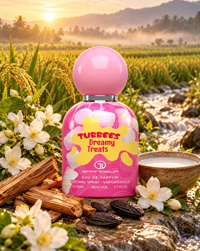 Tubbees Dreamy Treats Eau de Parfum de Grandeur – paisaje inspirado en sus notas