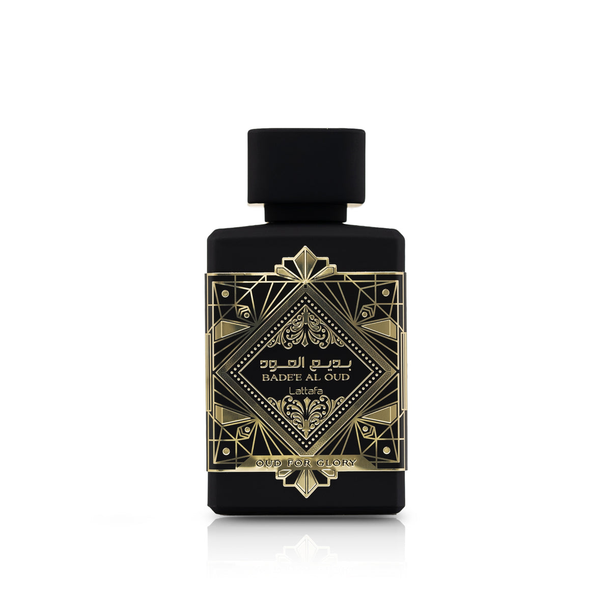 Badee Al Oud For Glory de Lattafa – frasco de frente