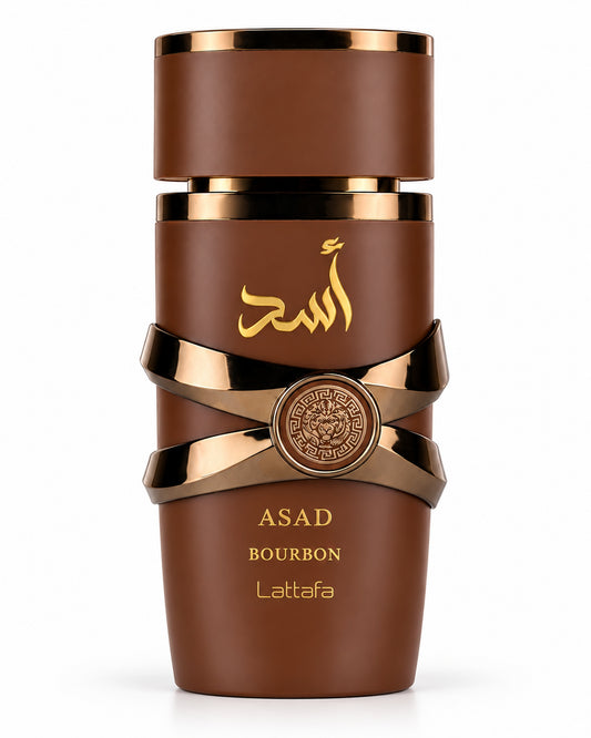 Asad Bourbon Eau de Parfum de Lattafa – frasco de frente