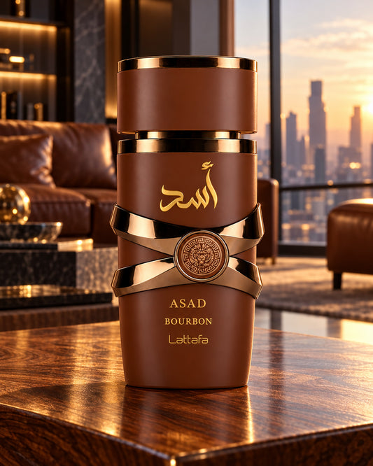 Asad Bourbon Eau de Parfum de Lattafa – ambientación