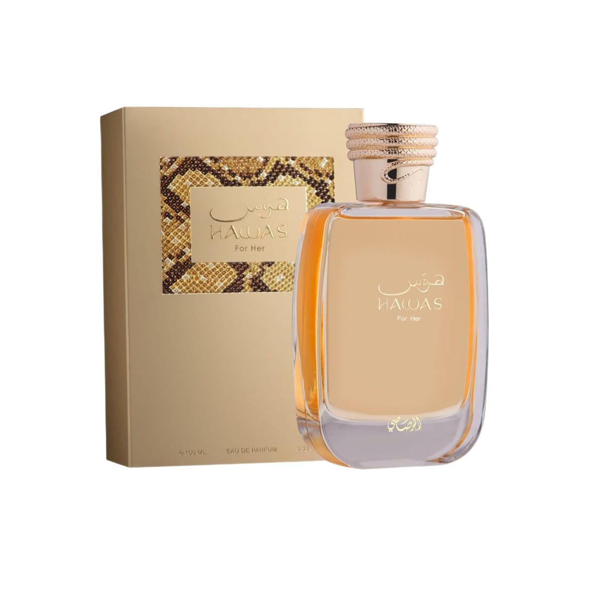 Hawas For Her de Rasasi – frasco con caja
