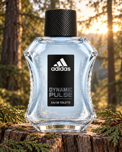 Dynamic Pulse Eau de Toilette de Adidas – paisaje inspirado en sus notas