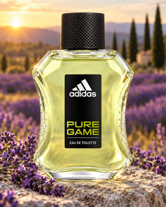 Pure Game Eau de Toilette de Adidas – paisaje inspirado en sus notas