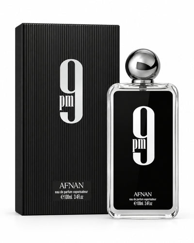 9PM Men Eau de Parfum de Afnan – frasco con caja