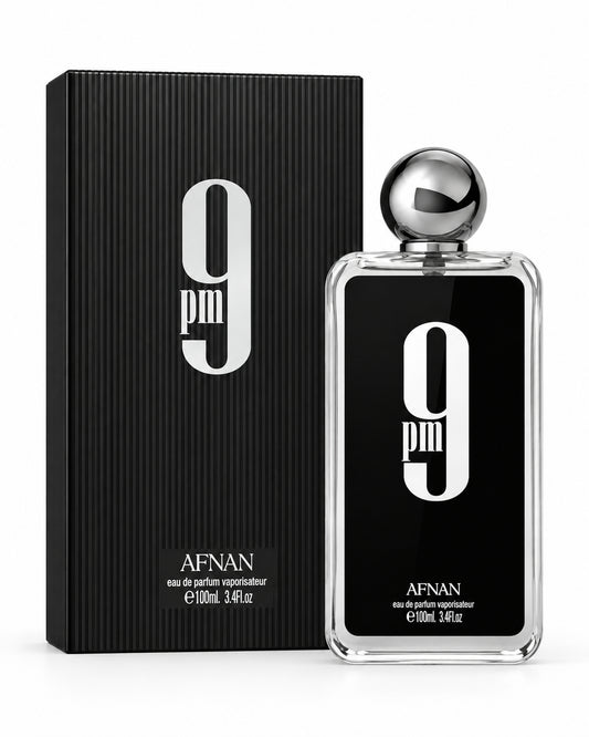 9PM Men Eau de Parfum de Afnan – frasco con caja