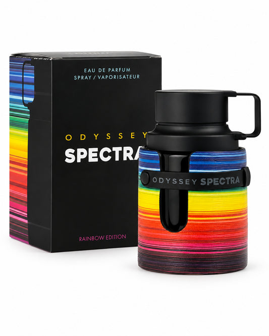 Odyssey Spectra Eau de Parfum de Armaf – frasco con caja