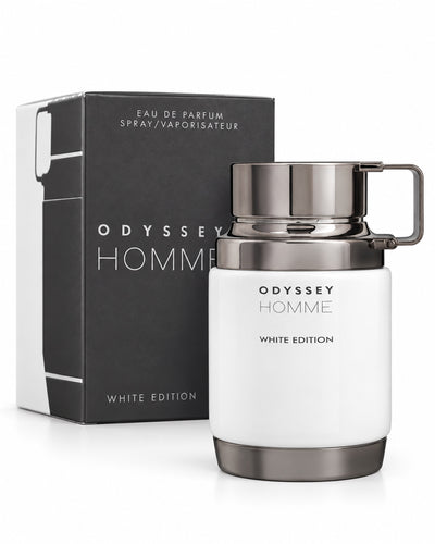 Odyssey Homme White Eau de Parfum de Armaf – frasco con caja