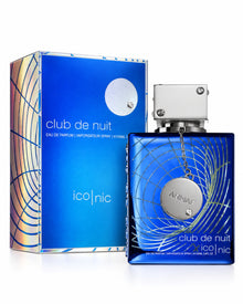 Club de Nuit Blue Iconic Eau de Parfum de Armaf – frasco con caja