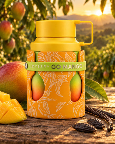 Odyssey Go Mango Eau de Parfum de Armaf – paisaje inspirado en sus notas