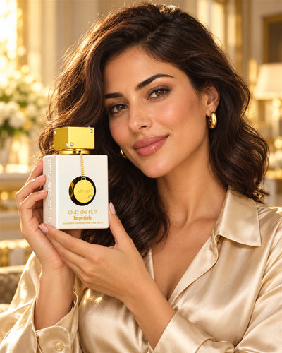 Club de Nuit Imperiale Eau de Parfum de Armaf – modelo con el perfume