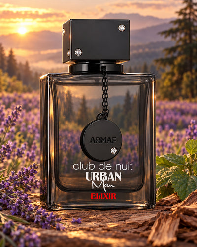 Club de Nuit Urban Man Elixir Eau de Parfum de Armaf – paisaje inspirado en sus notas