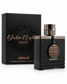 Dubai Nights Midnight Eau de Parfum de Armaf – frasco con caja