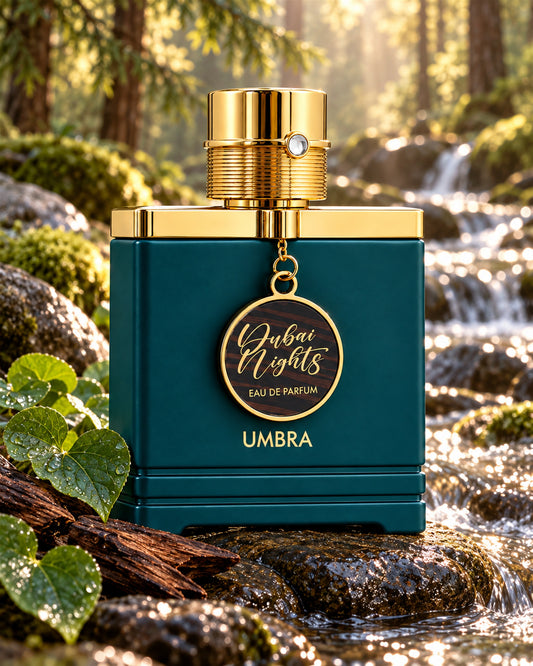 Dubai Nights Umbra Eau de Parfum de Armaf – paisaje inspirado en sus notas