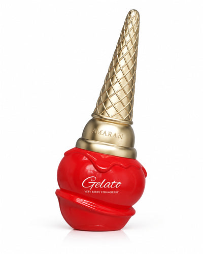 Gelato Very Berry Strawberry Eau de Parfum de Amaran – frasco de frente