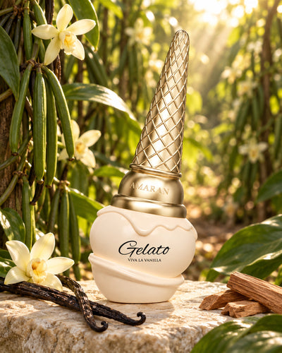 Gelato Viva La Vanilla Eau de Parfum de Amaran – paisaje inspirado en sus notas