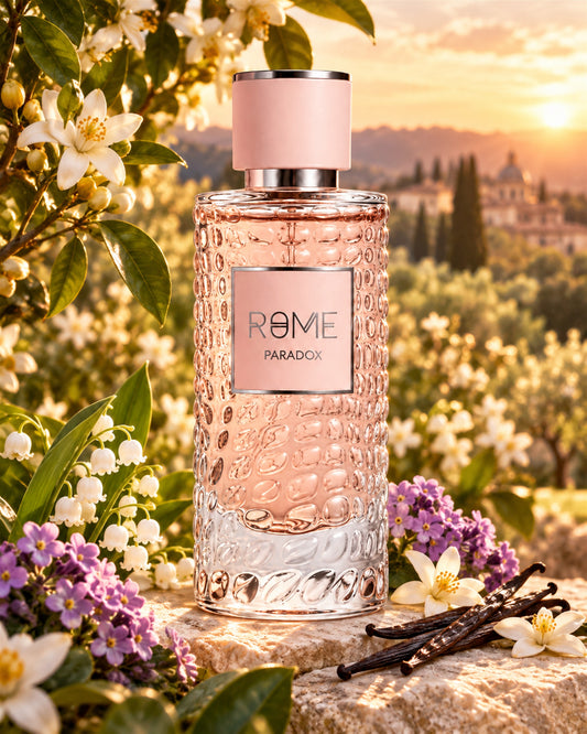 Rome Paradox Eau de Parfum de Bharara – paisaje inspirado en sus notas