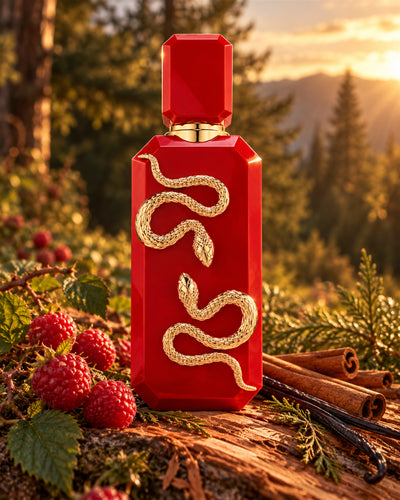Veneno Scarlet Extrait de Parfum de French Avenue – paisaje inspirado en sus notas